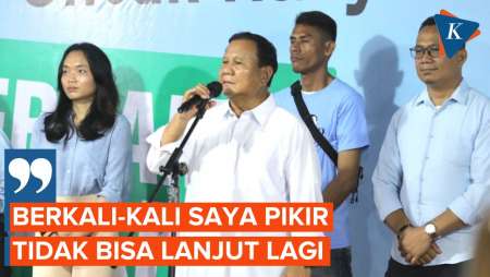 Sempat Ingin Menyerah, Kini Prabowo Minta Diberikan Mandat pada 14…