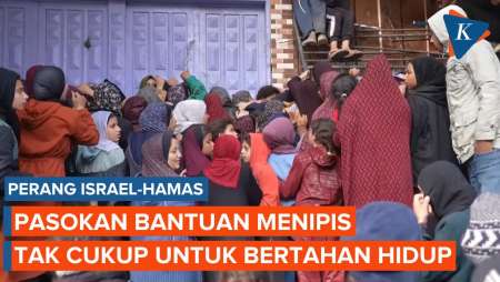 Pasokan Bantuan Makanan bagi Pengungsi di Gaza Tak Cukup untuk Bertahan Hidup