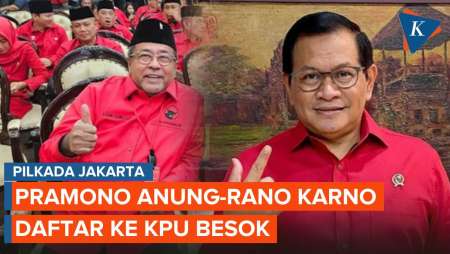 Tak Diumumkan, Pramono Anung-Rano Karno Akan Daftar Pilkada Jakarta Besok