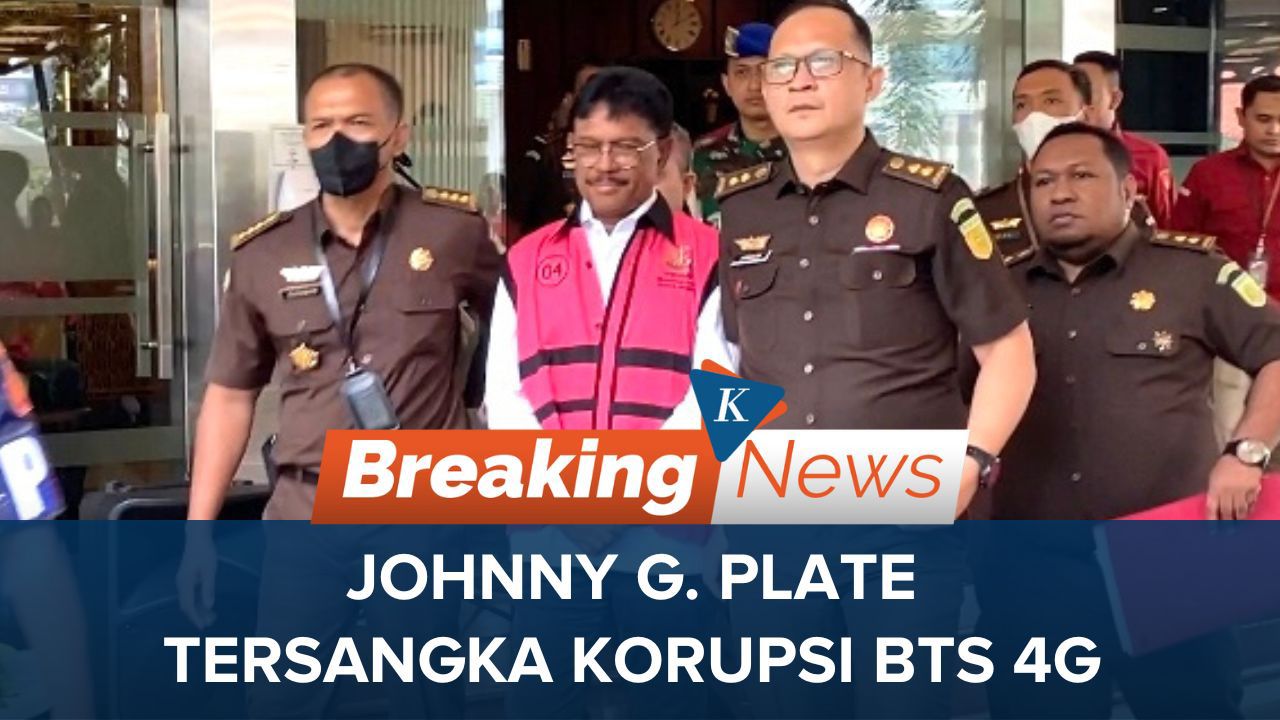 Pakai Rompi Tahanan, Menkominfo Johnny Plate Ditetapkan Tersangka Korupsi BTS 4G Kominfo