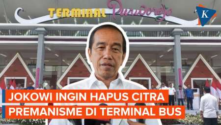 Jokowi Pidato di Pinggir Jalan, Singgung Preman yang Berkeliaran di Terminal