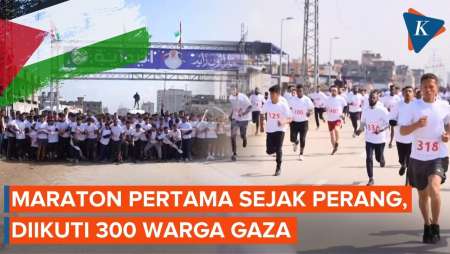 Lomba Lari Maraton Pertama Di Gaza Sejak Perang Israel-Palestina