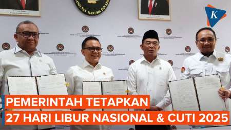 Pemerintah Tetapkan 27 Hari Libur Nasional dan Cuti Bersama 2025