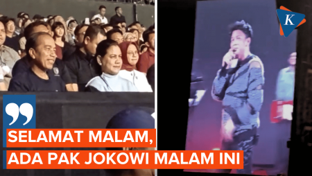 Ariel Sapa Presiden Jokowi di Konser NOAH, 