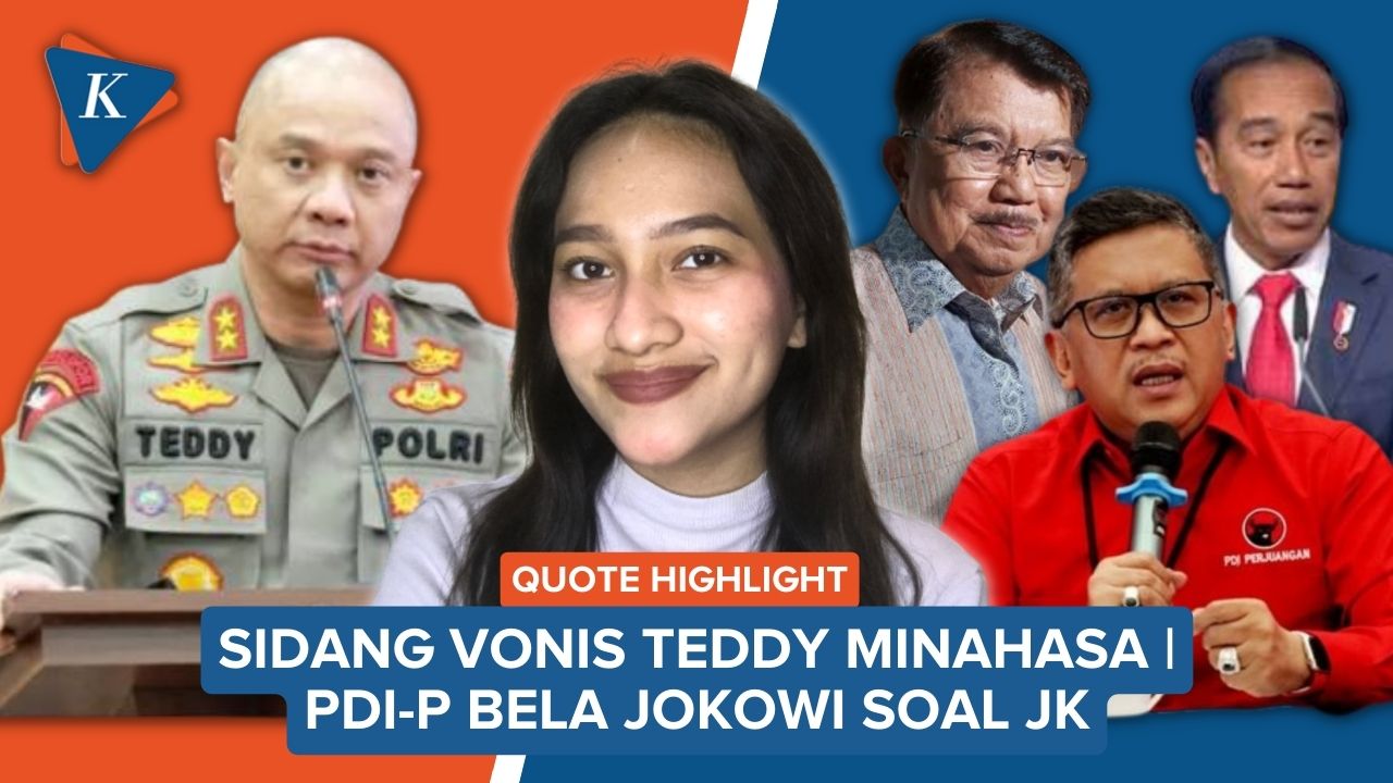 Teddy Minahasa Divonis Penjara Seumur Hidup | Respons PDI-P soal JK Tegur Jokowi