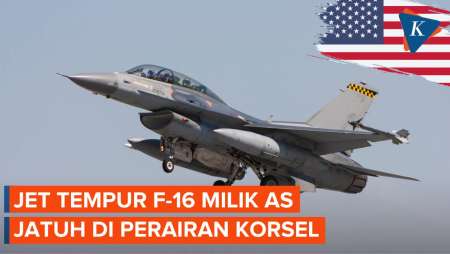 Jet Tempur F-16 AS Jatuh di Perairan Korea Selatan