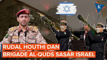 Houthi-Brigade Al-Quds Kompak Kirim Rudal dan Roket ke Israel