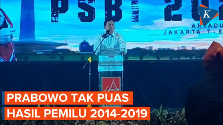 Prabowo Curhat Tak Puas Hasil Pemilu 2014 dan 2019