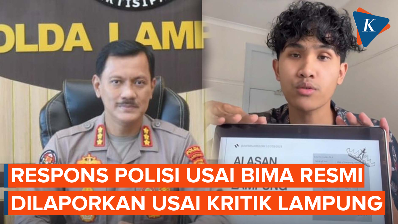 Respons Polisi Buntut Tiktoker Bima Dilaporkan soal UU ITE Usai Kritik Jalanan Lampung