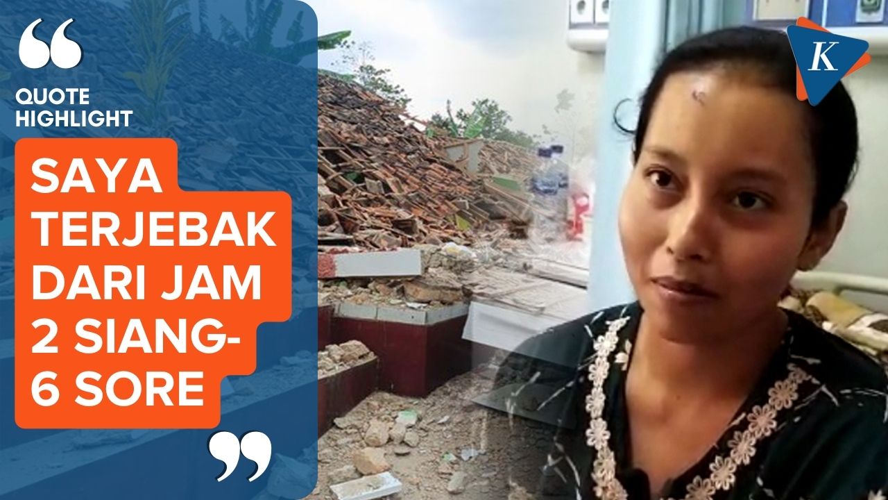Kisah Nurhayati yang Tertimpa Reruntuhan Madrasah Selama 4 Jam Akibat Gempa Cianjur