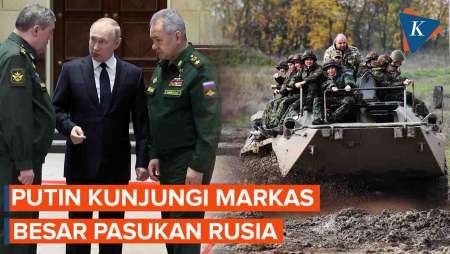 Putin Kunjungi Markas Besar Pasukan Rusia
