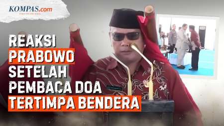 Detik-detik Pembaca Doa Tertimpa Bendera, Prabowo 