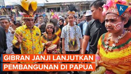 Tiba di Papua, Gibran Janji Terus Lanjutkan Pembangunan