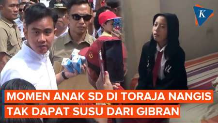 Tak Kebagian Susu dari Gibran, Anak SD di Tana Toraja Nangis Sesenggukan