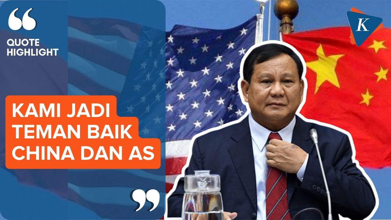 Prabowo Tegaskan Indonesia Bersahabat dengan AS dan China