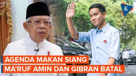 Wapres Ma’ruf Amin Tunda Makan Siang Bareng Gibran