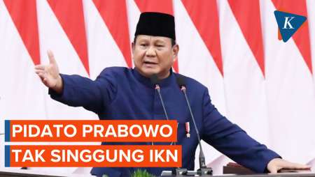 Pidato Prabowo Tak Singgung IKN