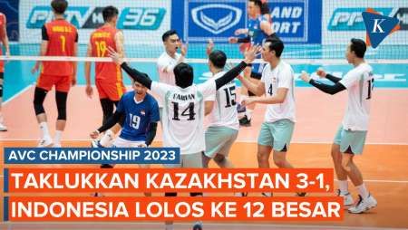 Hasil Timnas Voli Indonesia Vs Kazakhstan 3-1, Agil Angga 