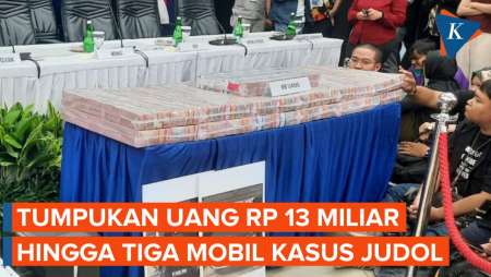 Penampakan Barang Bukti Uang Rp 13 Miliar Kasus Judol Komdigi