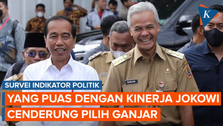 Survei Indikator: Publik yang Puas dengan Kerja Jokowi Cenderung Pilih Ganjar