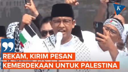 Pidato Berapi-api Anies Saat Aksi Bela Palestina