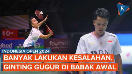 Indonesia Open 2024, Anthony Ginting Gugur di Babak Awal