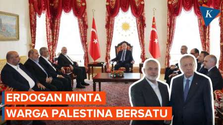 Erdogan Bertemu Pemimpin Hamas, Minta Warga Palestina Bersatu