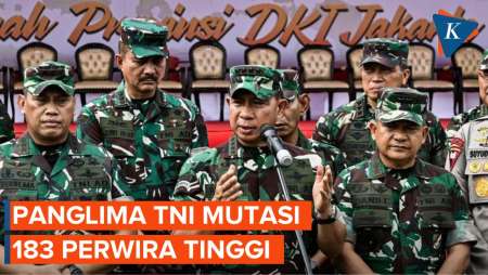 Panglima TNI Mutasi 183 Perwira Tinggi, Kapuspen dan Pangdam Diponegoro Diganti