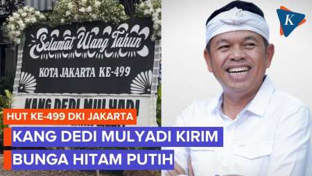 Dedi Mulyadi Kirim Karangan Bunga Hitam Putih Untuk Jakarta