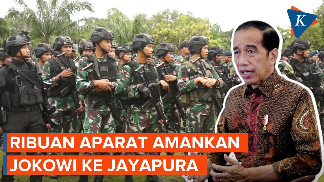 Ribuan Personel TNI-Polri Amankan Kunjungan Kerja Presiden Jokowi ke Jayapura
