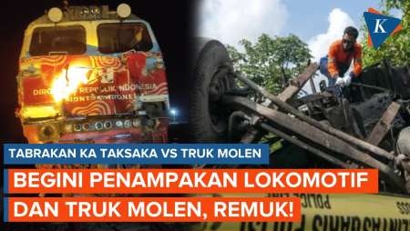 Kronologi Kecelakaan KA Taksaka Vs Truk Molen di Bantul, Lokomotif dan Truk Hancur!