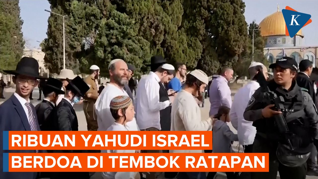 Ribuan Orang Yahudi Berdoa di Tembok Ratapan, Warga Palestina Mengunci Diri di Al Aqsa