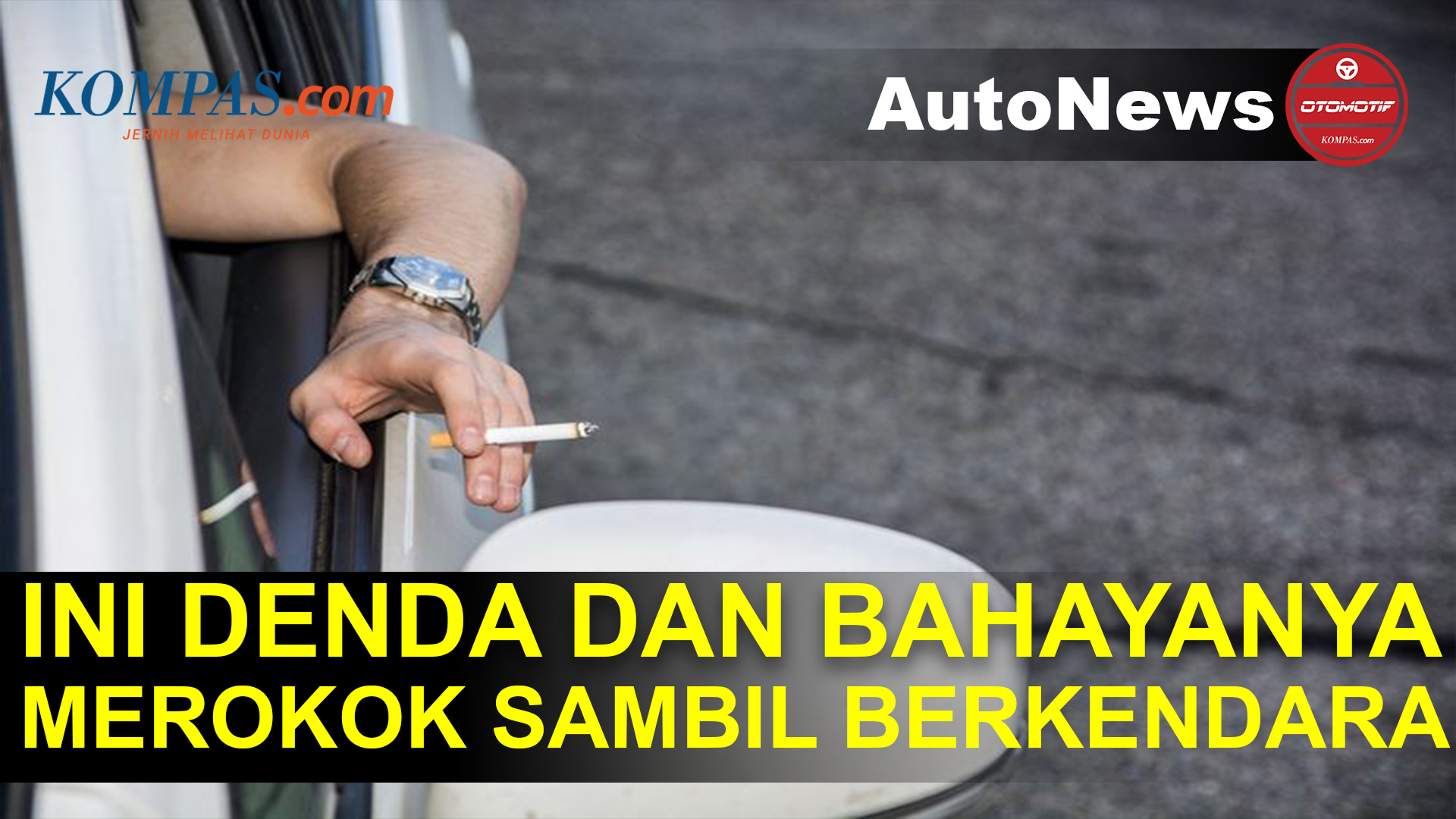 Masih Nekat Merokok Sambil Berkendara, Bisa Kena Denda Rp 750.000