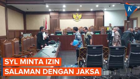 Momen SYL Minta Salaman dengan Jaksa KPK Usai Sidang Kasus Korupsi Ditunda