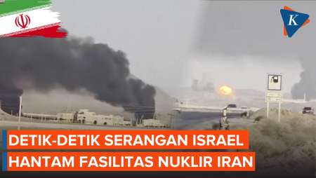 Rekaman Video Detik-detik Fasilitas Nuklir Iran Dihantam Serangan Udara Israel