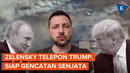 Zelensky Telepon Trump, Dukung Usulan AS soal Gencatan Senjata
