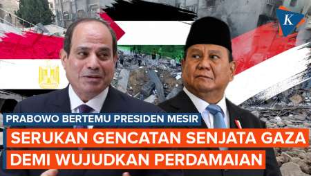 Prabowo dan Presiden Mesir Kompak Serukan Gencatan Senjata di Gaza!