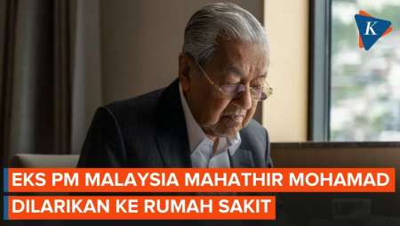Eks PM Malaysia Mahathir Mohamad Dilarikan Ke RS Usai Terjatuh