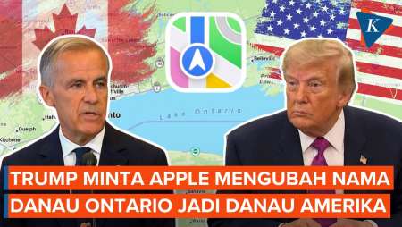 Trump Minta Apple Maps Ubah Nama Danau Ontario Jadi Danau Amerika