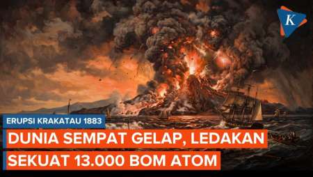 Setara 13.000 Bom Atom Hiroshima, Letusan Gunung Krakatau 1883 Pernah Bikin Dunia "Gelap"!