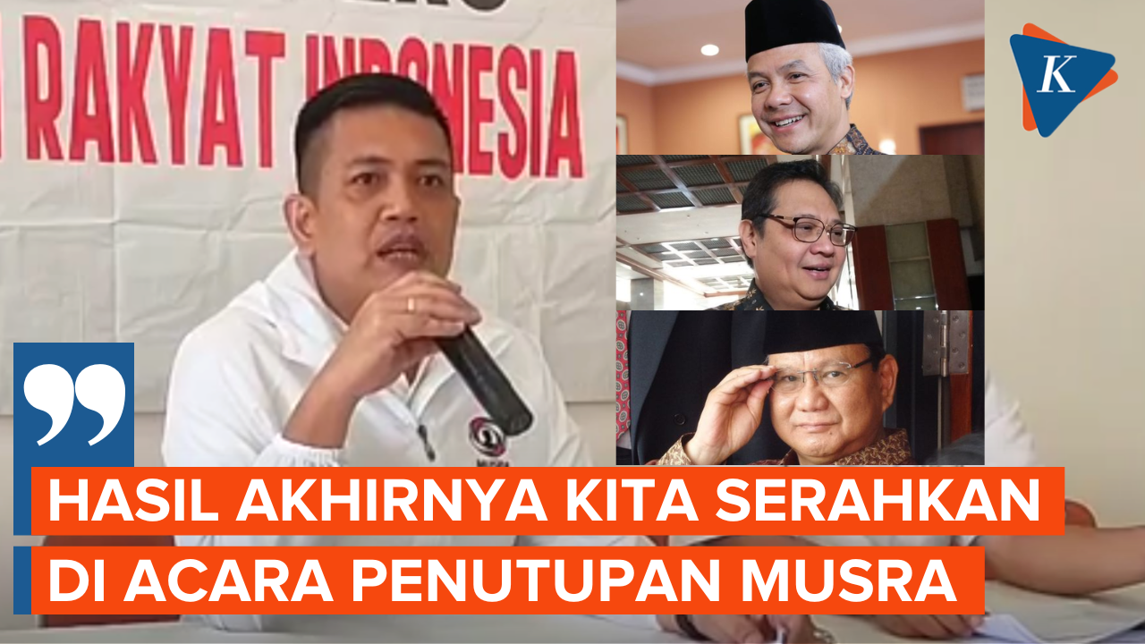 Ganjar, Airlangga, dan Prabowo Masuk Tiga Besar Capres Hasil Musra Sementara