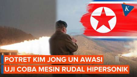 Kim Jong-un Pantau Uji Coba Mesin Rudal Hipersonik, Klaim Pengembangan Sukses Besar