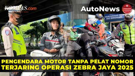 Motor Tanpa Pelat Nomor Mulai Terjaring Operasi Zebra Jaya 2025