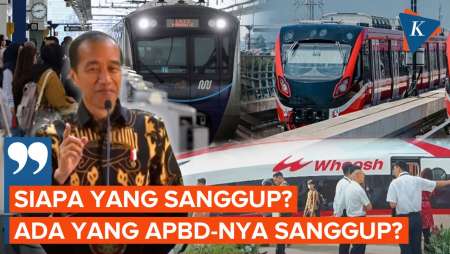 Momen Jokowi Tes Nyali Kepala Daerah Bangun Transportasi Massal dengan APBD