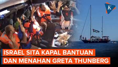 Detik-detik Tentara Israel Sita Kapal Bantuan Gaza dan Menahan Greta Thunberg