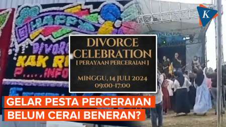 Heboh Pesta Perceraian di Lampung, Istri Ungkap Belum Resmi Pisah!