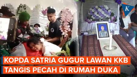 Tangis Keluarga Kopda Satria Pecah Di Atas Peti Jenazah, 9 Kali Berjuang Masuk TNI 