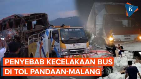 Ini Penyebab Kecelakaan Bus Tirto Agung di Tol Pandaan-Malang