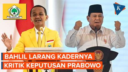 Bahlil Larang Kader Golkar Kritik Keputusan Prabowo