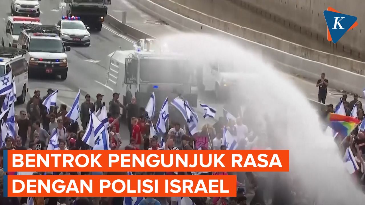Polisi Israel Gunakan Meriam Air Bubarkan Protes Reformasi Peradilan